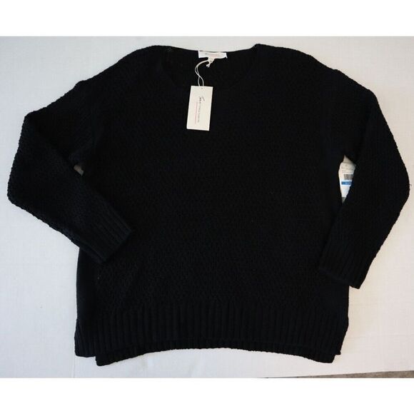 Two x Vince Camuto 9024207 Women's Sz XL Black Cotton Blend Pullover Sweater - Picture 1 of 7